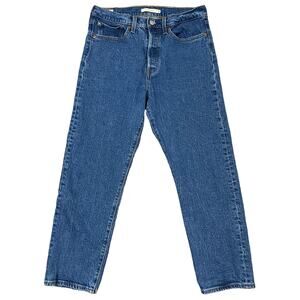 Levi's Womens Wedgie Straight Leg Jeans Medium Wash Size 30x26 Blue Denim